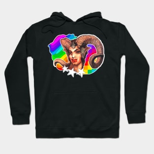 Satiro LGBT Gay Faun Rainbow Hoodie